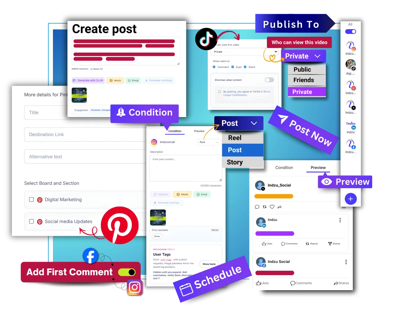 Social media scheduling