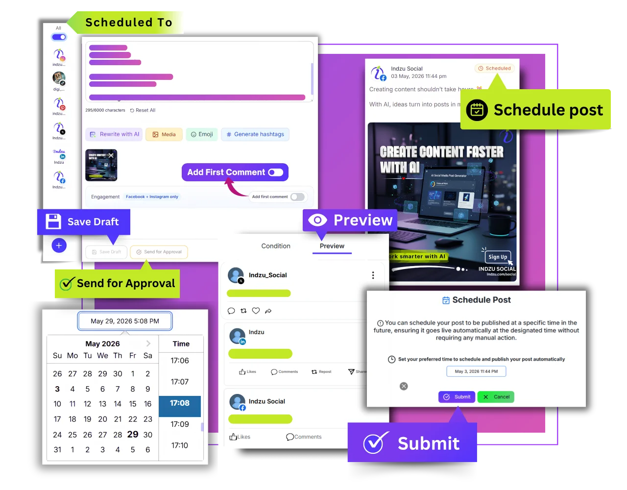  Social media scheduling