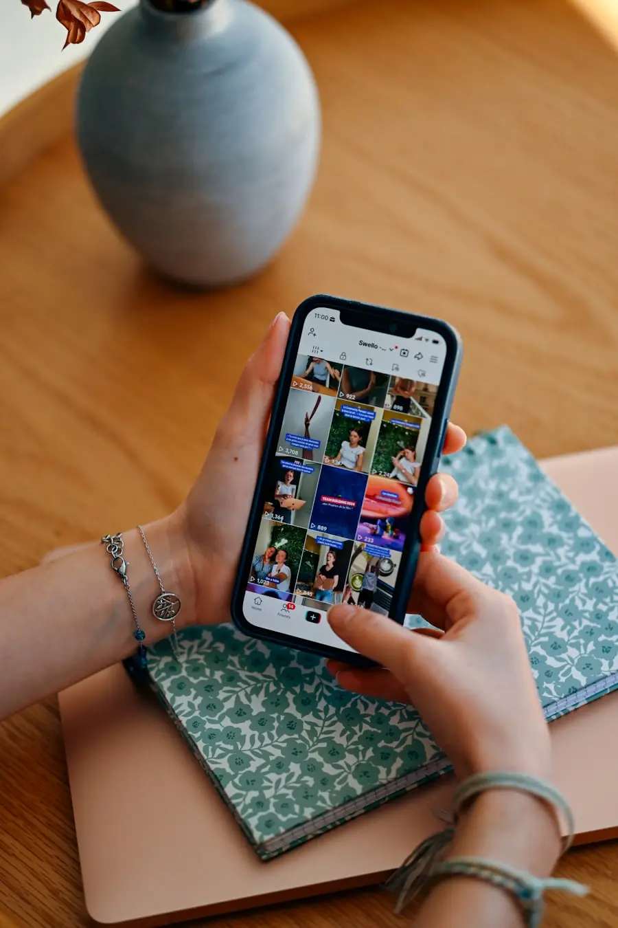 Instagram analytics and social media content dashboard