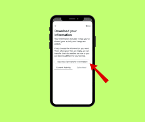 download your information