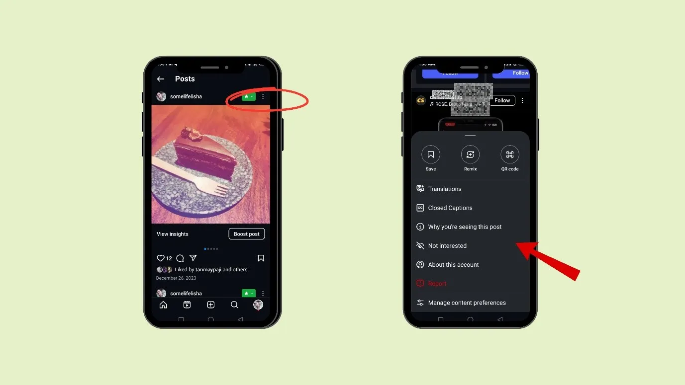Manage content preferences