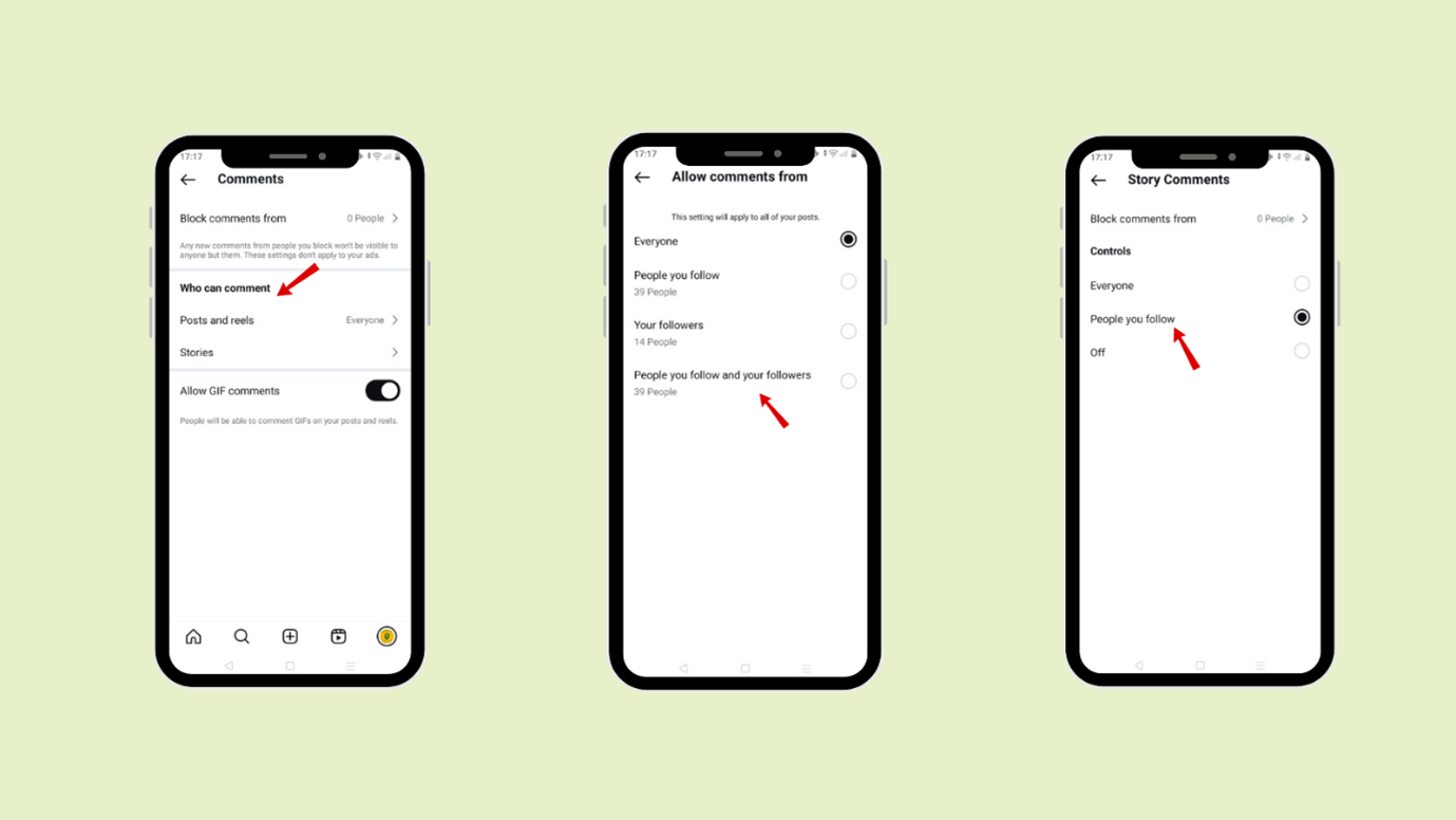 Tap Post and Reels or Tap Stories