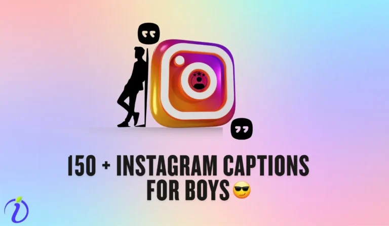 150 + Instagram captions for boys