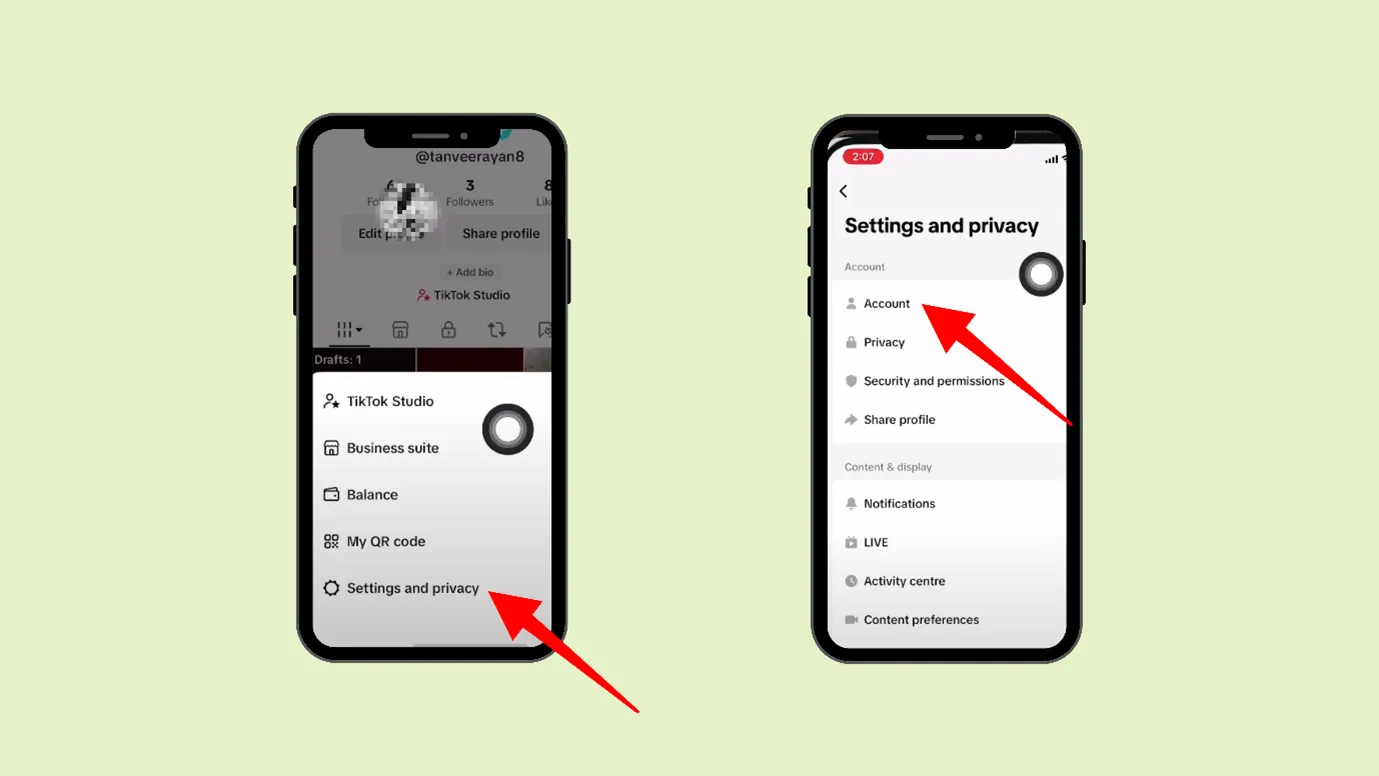 Settings and Privacy