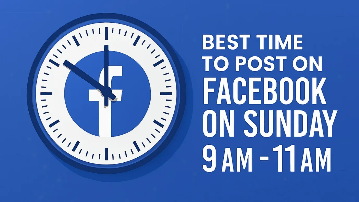 Best time to post on Facebook on Sunday