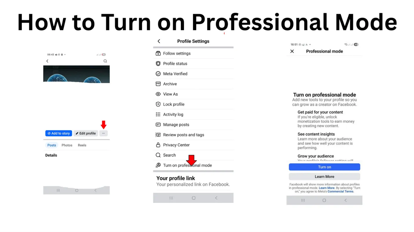edit profile section