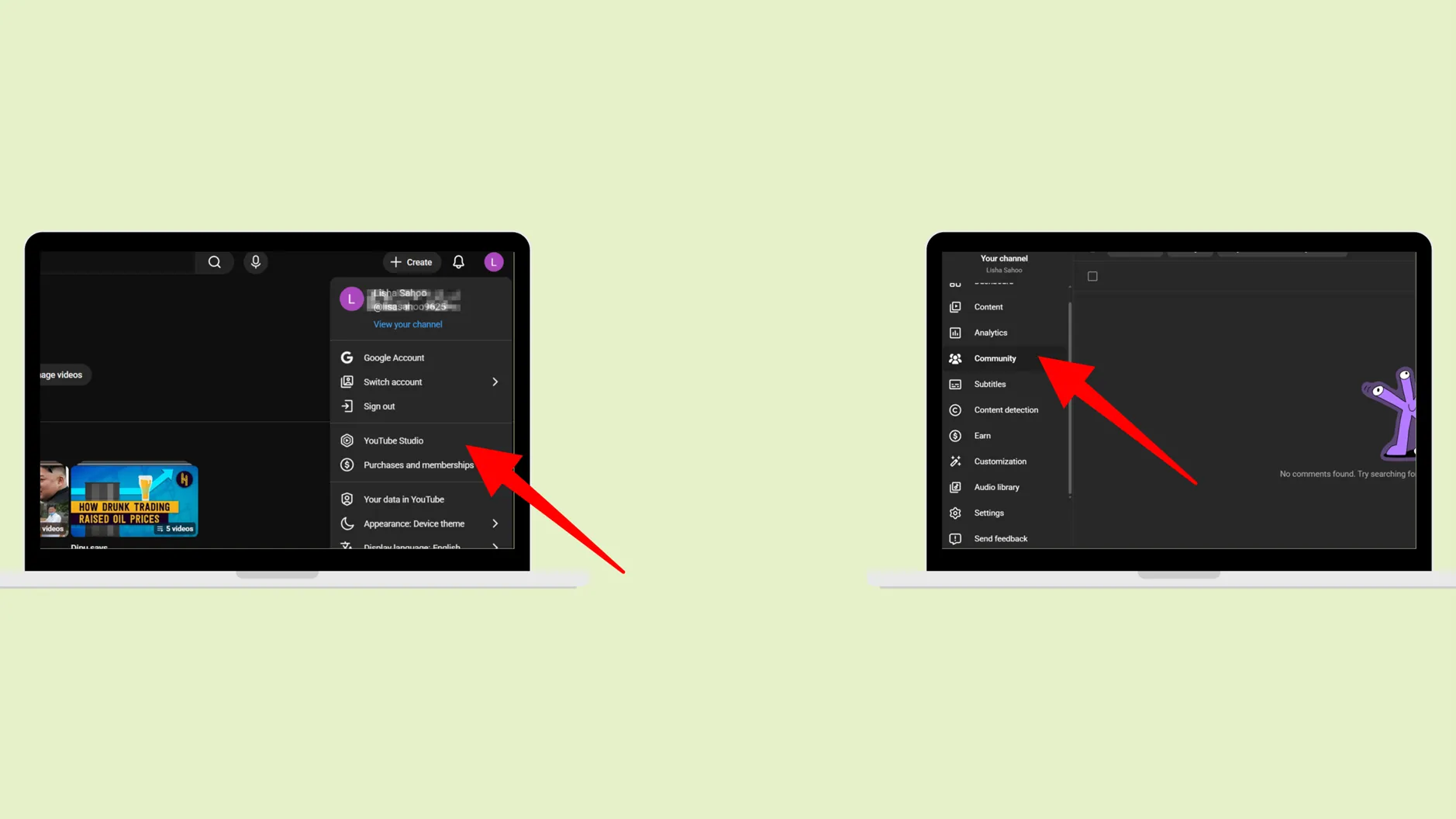 hide someone on YouTube Desktop