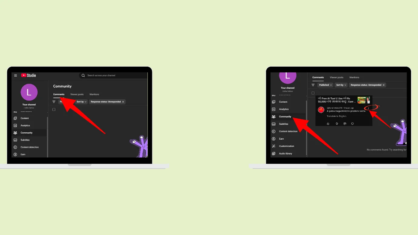 Hide user from the channel