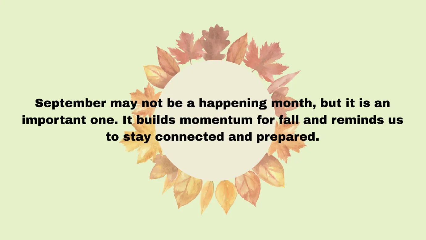 posting in September 