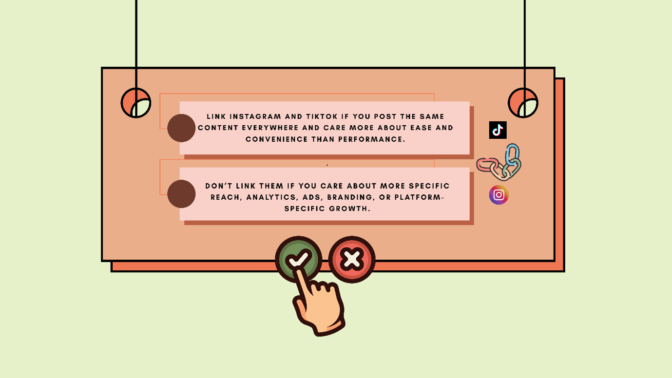 Link Instagram and TikTok 