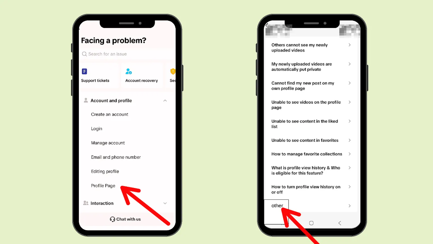 Settings and Privacy