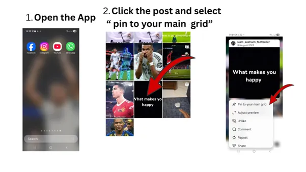 Pin your Instagram Post
