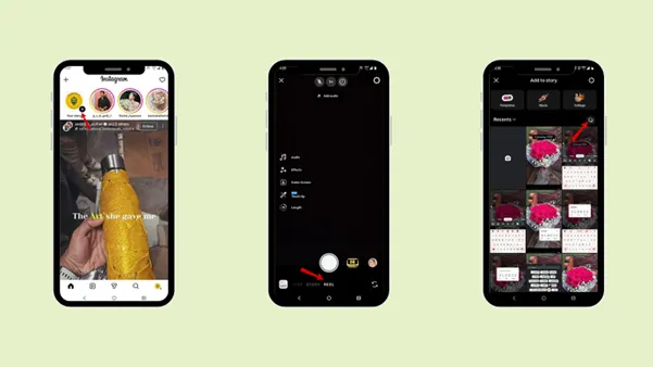 reel on Instagram with photos