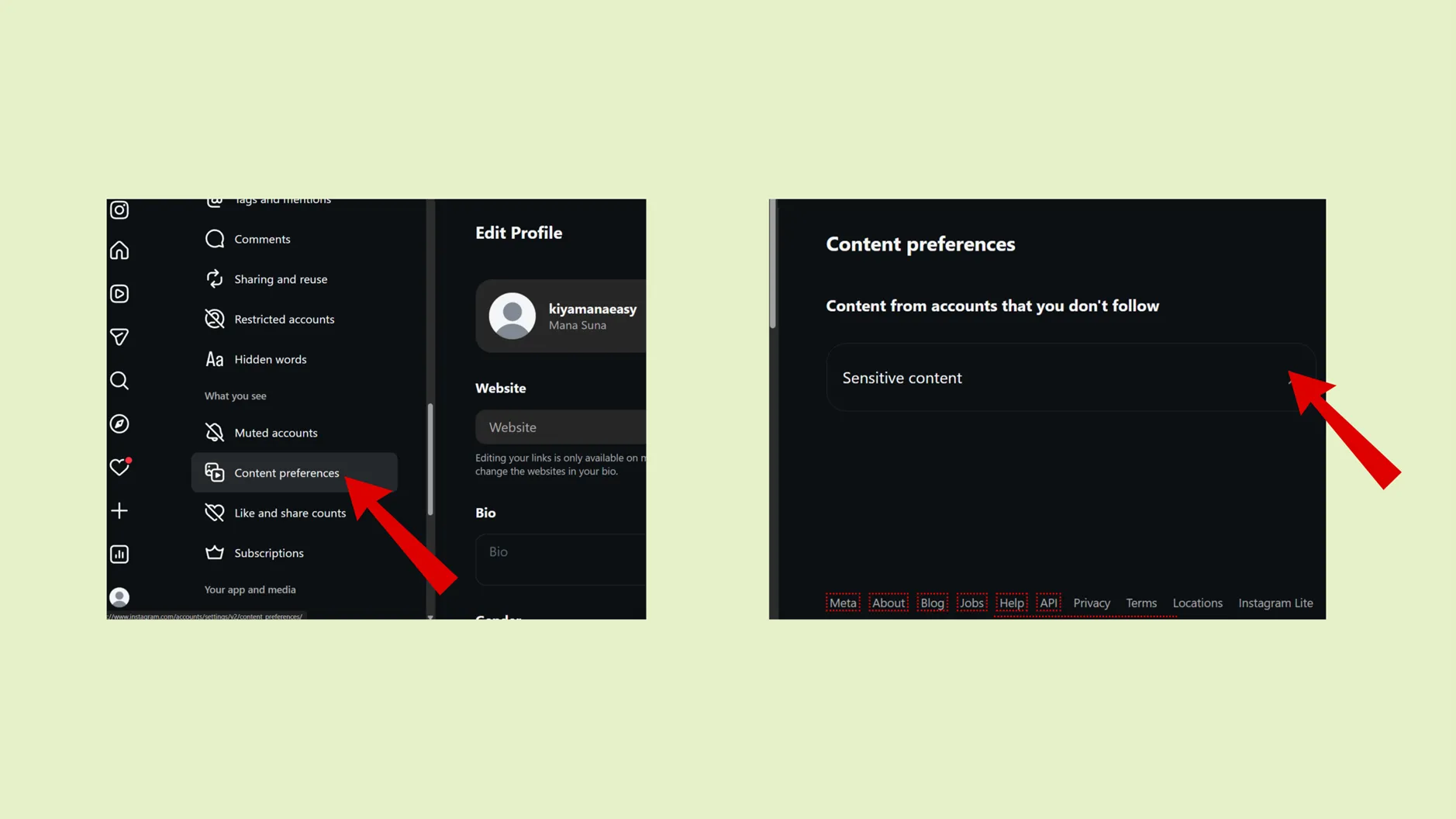 Instagram algorithm on Desktop