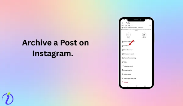 Archive a post on Instagram