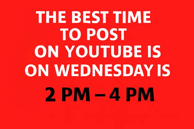 Best Time to Post on YouTube on Wednesday