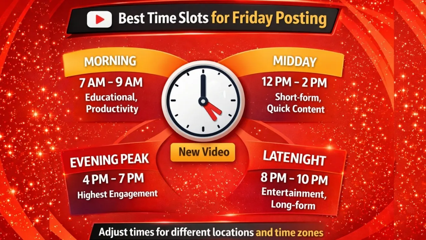 Best Time to Post on YouTube on Friday