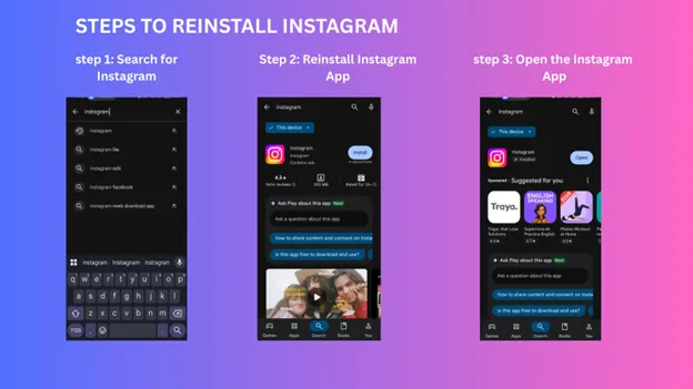 reinstall Instagram