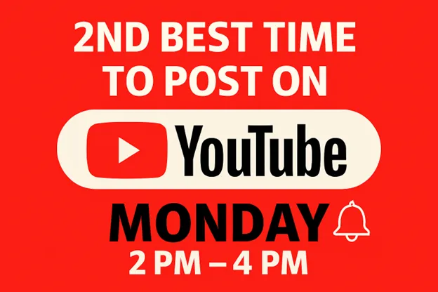 Best time to post on YouTube on Monday