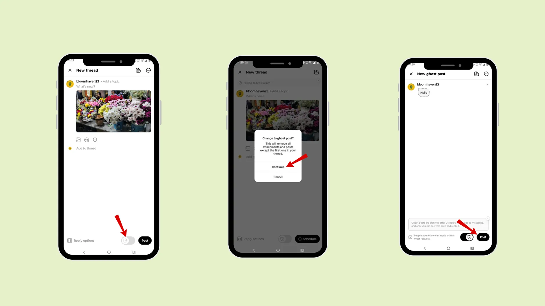 ghost mode in Instagram Threads