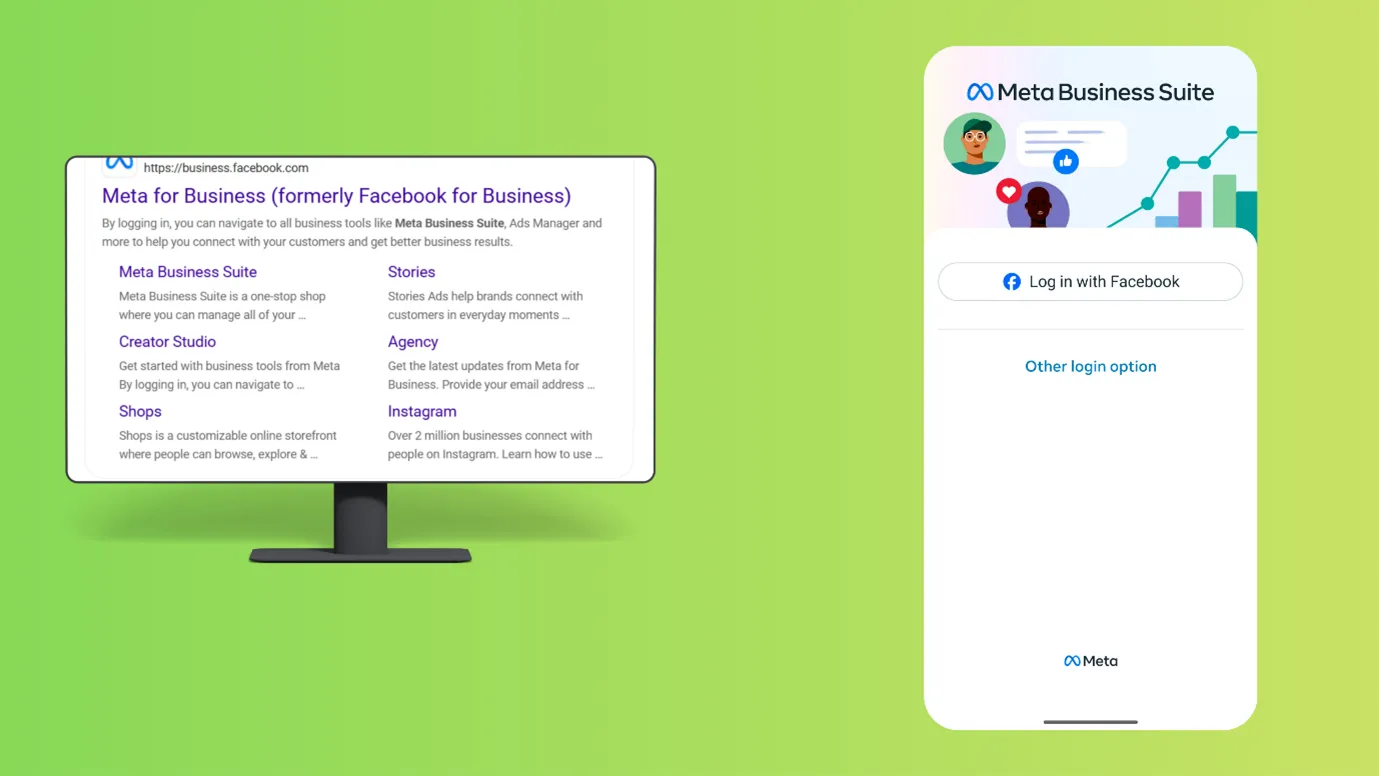 Post from Meta Business Suite