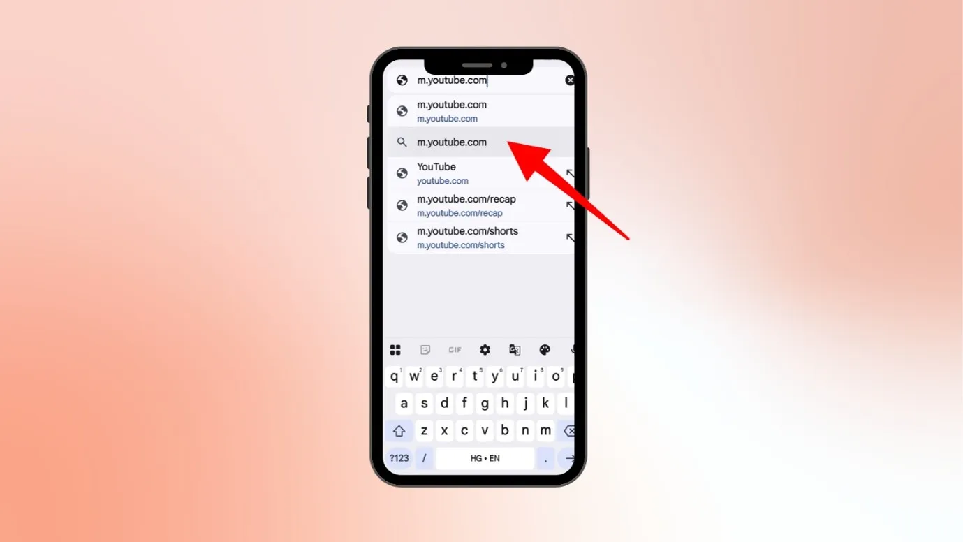 Open your mobile browser