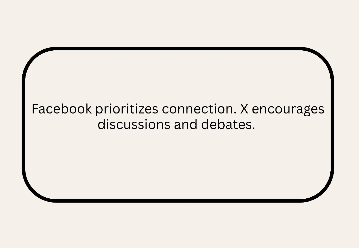 Facebook prioritizes connection