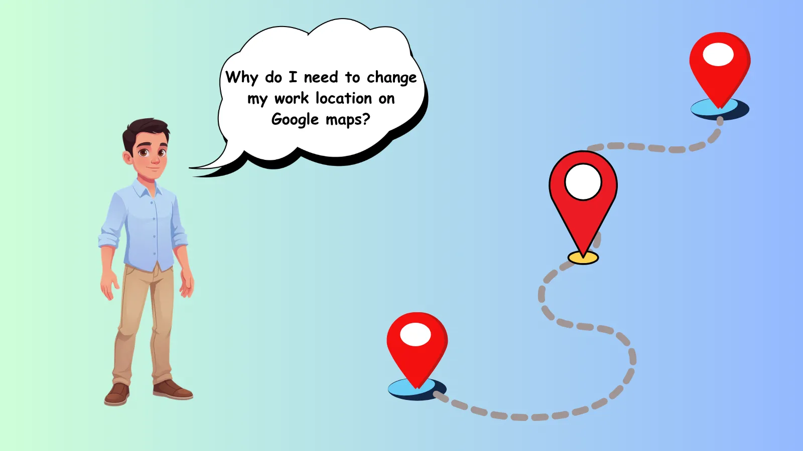 work address in Google Maps