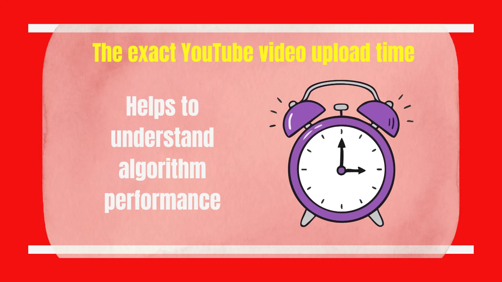 YouTube video upload time