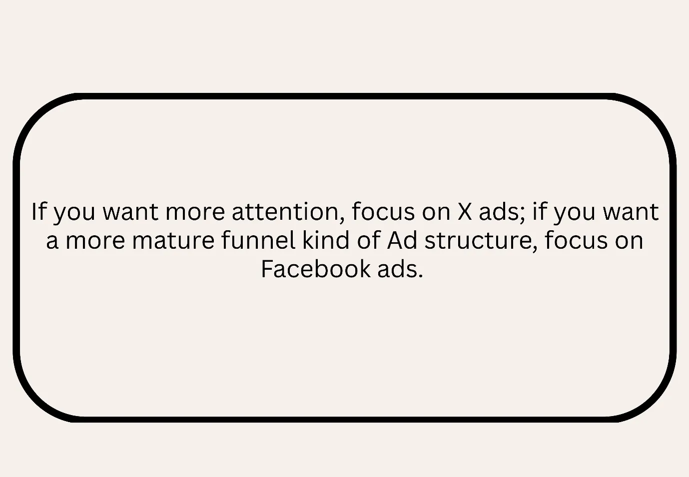 X ads /Facebook ads