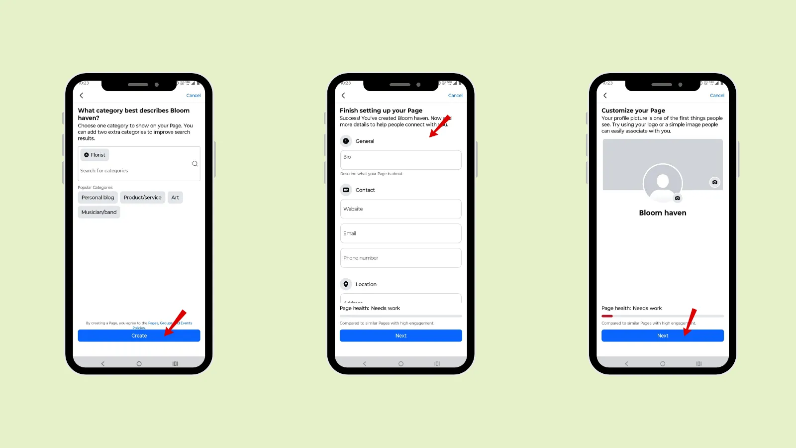 Add profile details