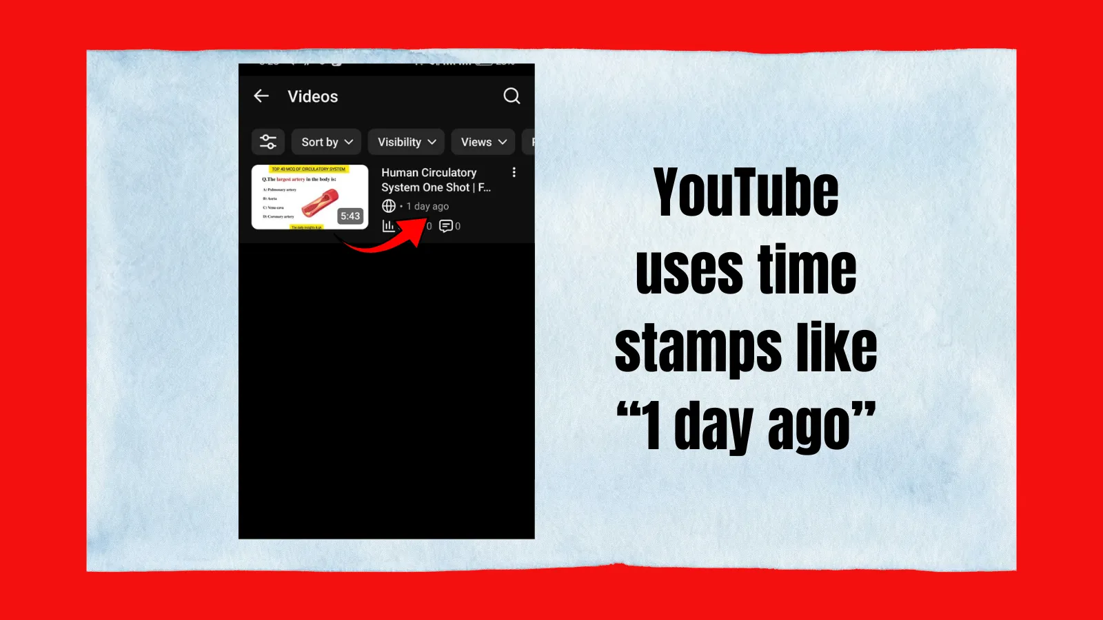 YouTube uses time
