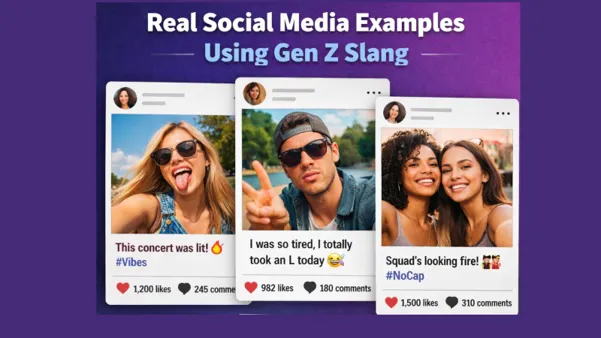 Real Social Media Examples Using Gen Z Slang