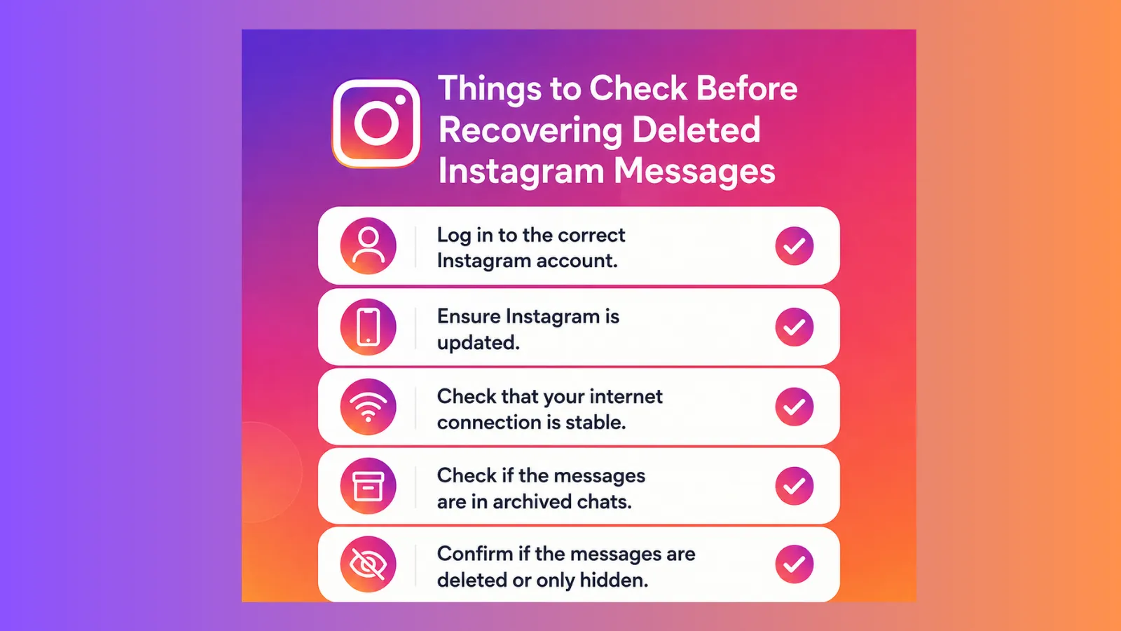 recovering deleted Instagram messages