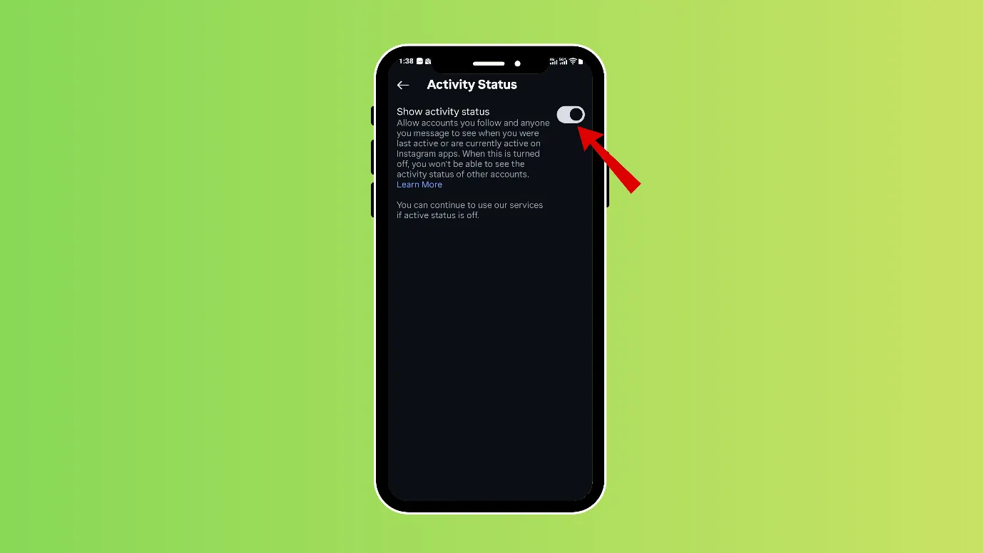 Show activity status