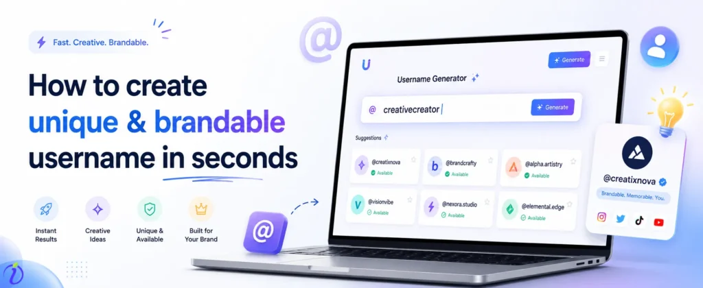 How to create unique & brandable username in seconds