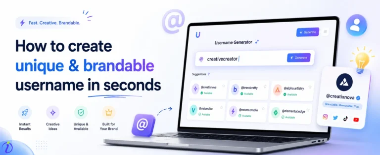 How to create unique & brandable username in seconds