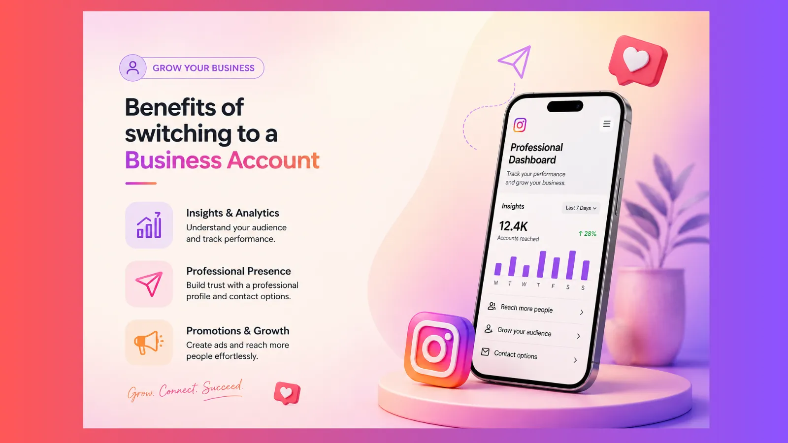 Benefits of switching to a Business Account