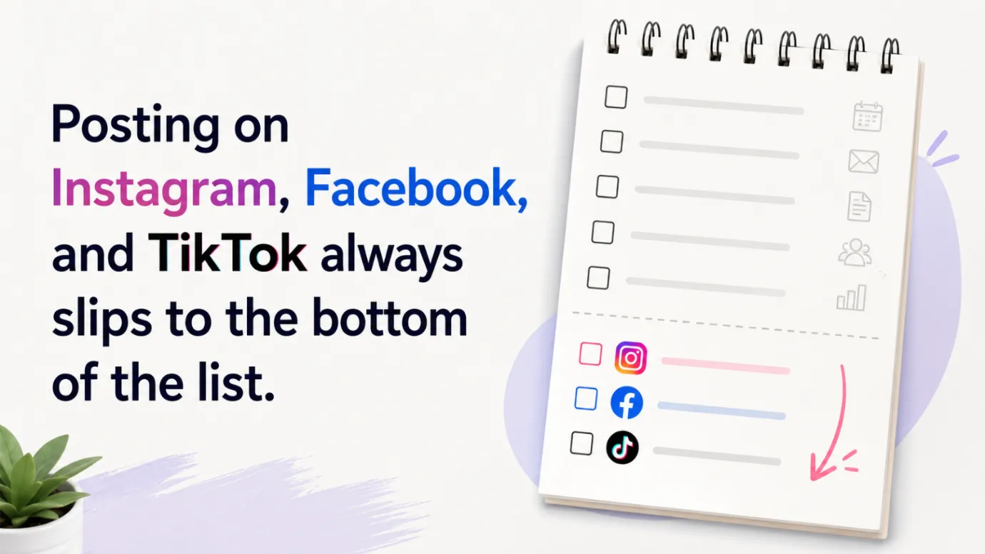 Posting on Instagram, Facebook and TikTok