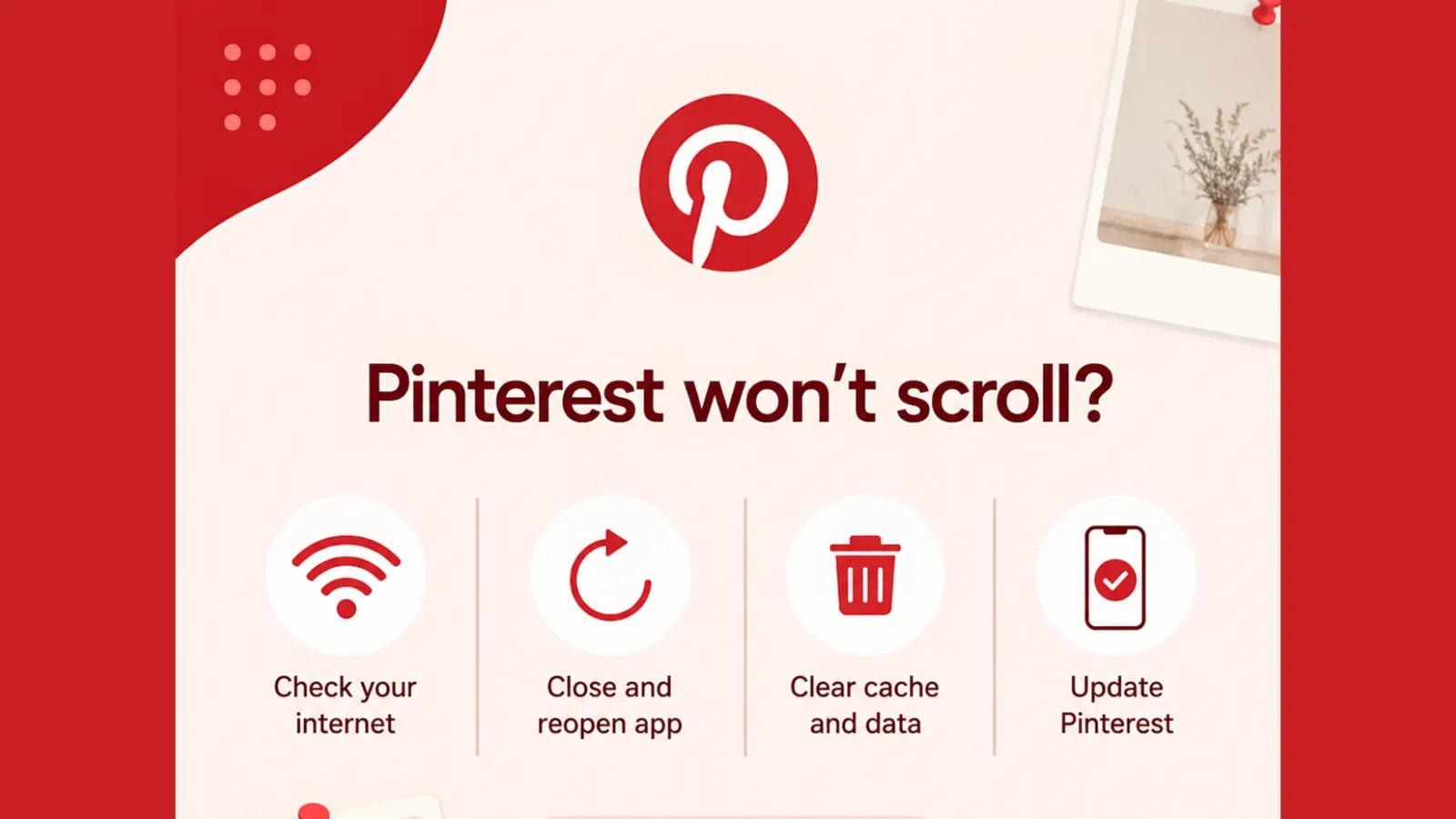 Fix Pinterest when it won’t scroll