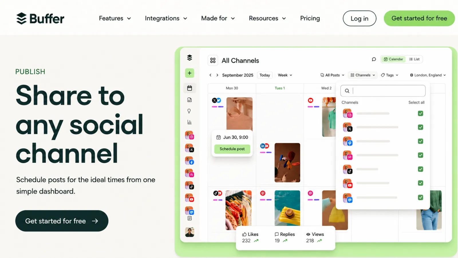 Social media management tool