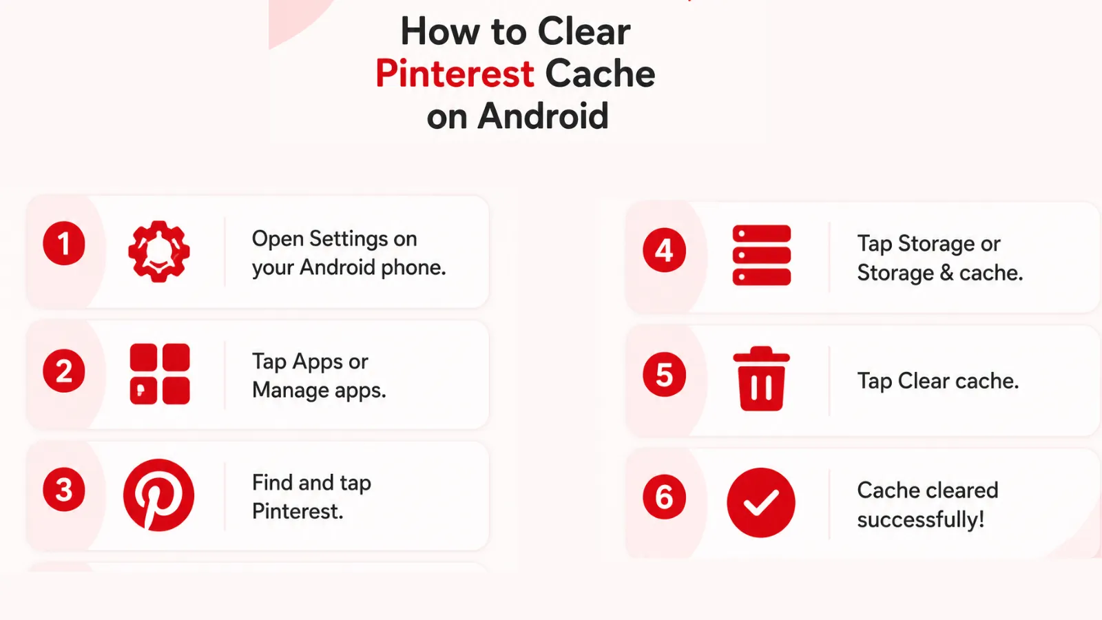 How to clear Pinterest Cache 