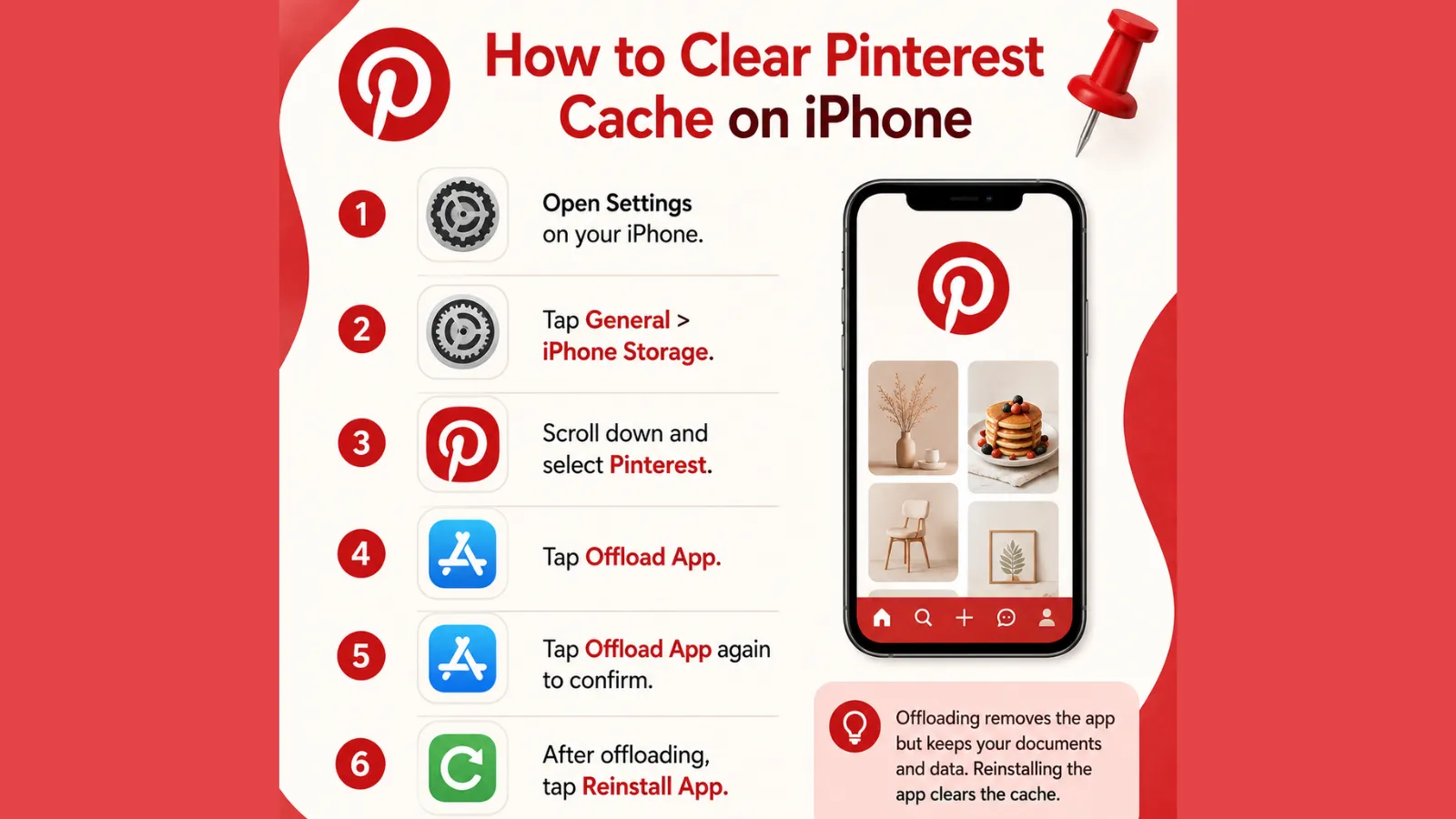 How to clear Pinterest Cache on iPhone