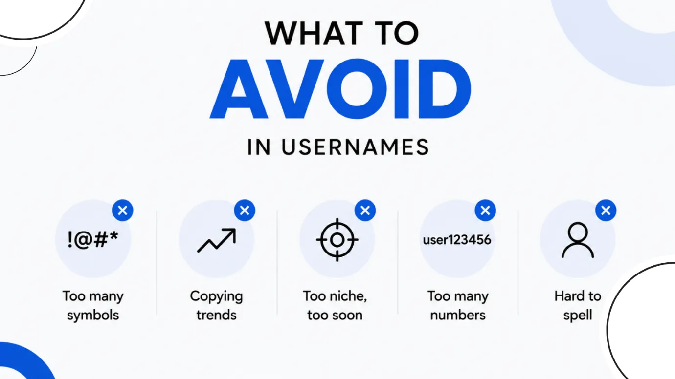 What to Avoid When Choosing a TikTok Username