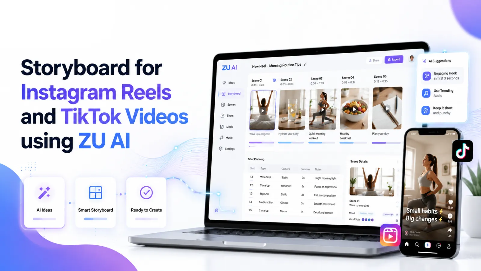 Storyboard for Instagram Reels and TikTok Videos