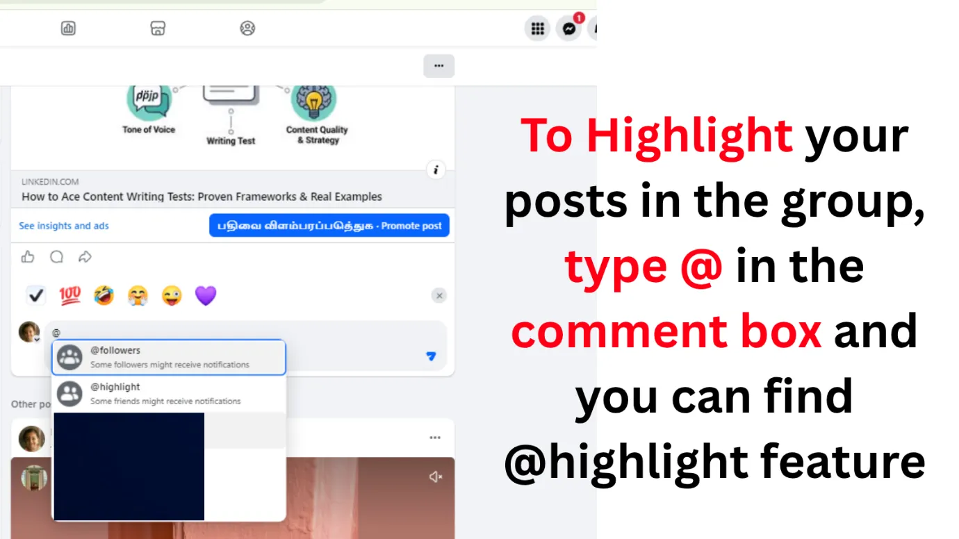 Highlight Your Post in Group