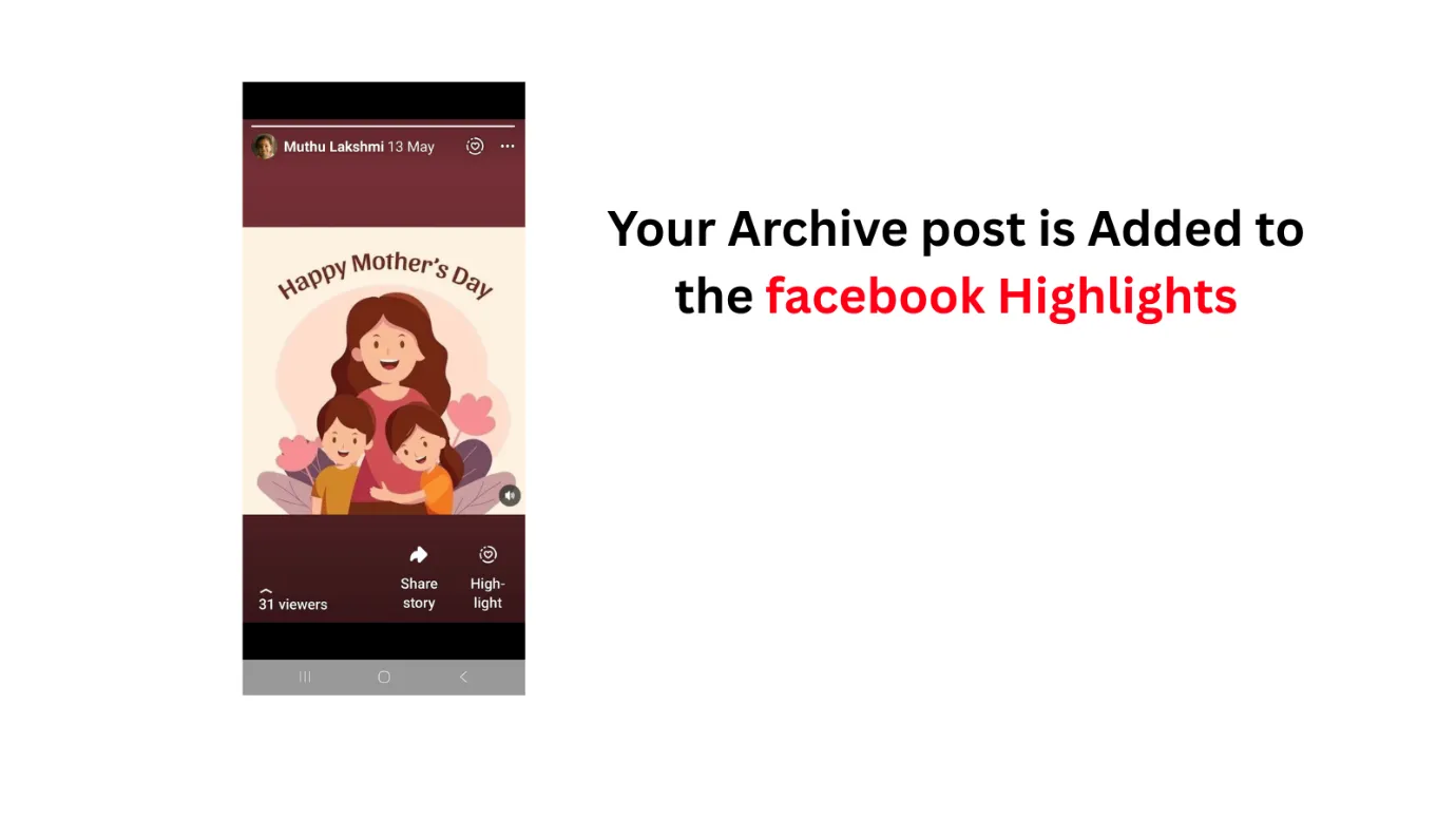 Story Archive in Facebook Highlights