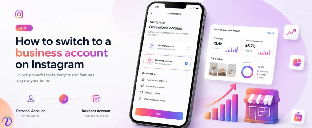 How to switch to a business account on Instagram?