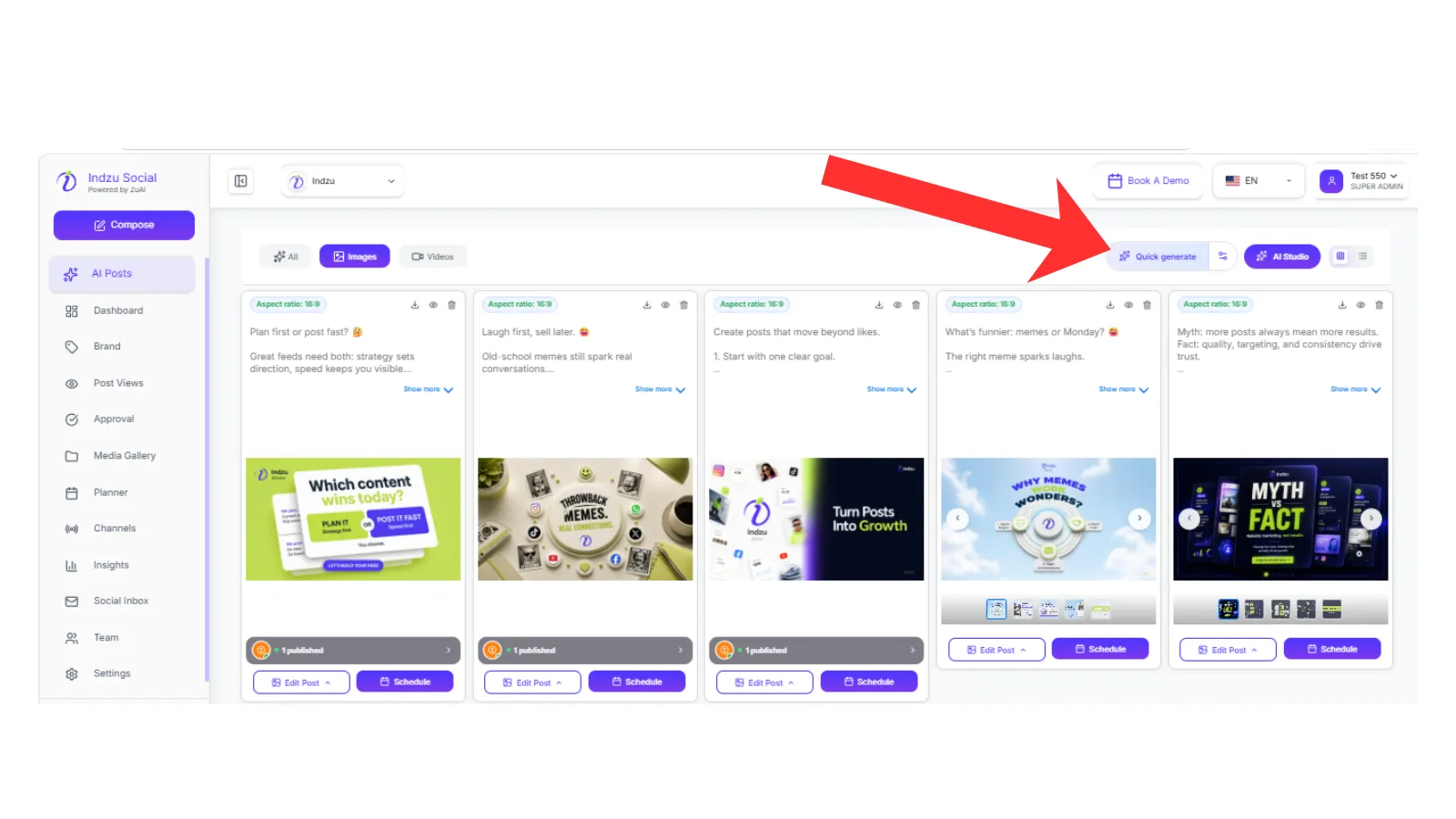 Enter your brand details to indzu