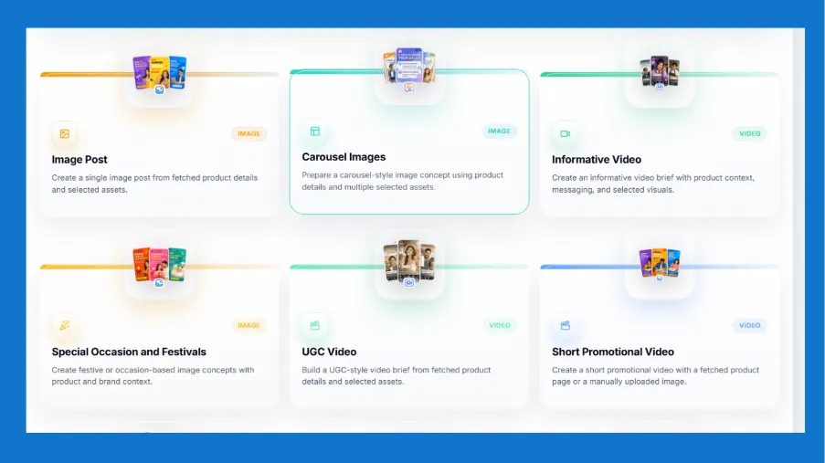 Create content in 9+ formats